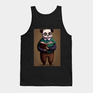 Librarian Panda Tank Top